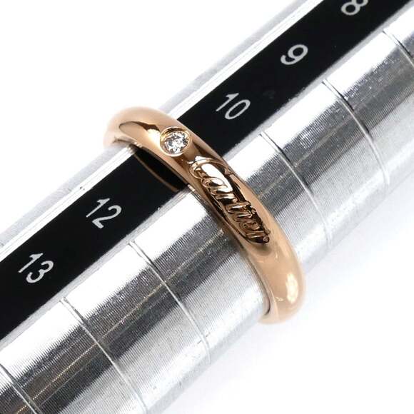 CARTIER 18k Gold Diamond Ring - Picture 6 of 8